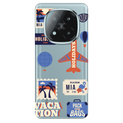 Xiaomi Redmi Note 14 Pro + 5g Vacation Transparent Silicone TPU Θήκη