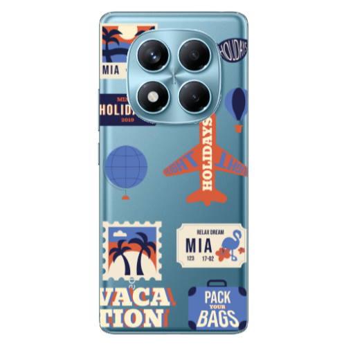 Xiaomi Redmi Note 14 Pro Vacation Transparent Silicone TPU Θήκη