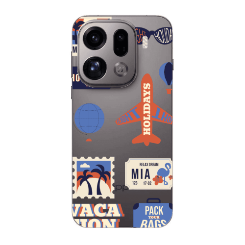 Oppo Find X9 Pro Vacation Transparent Silicone TPU Θήκη