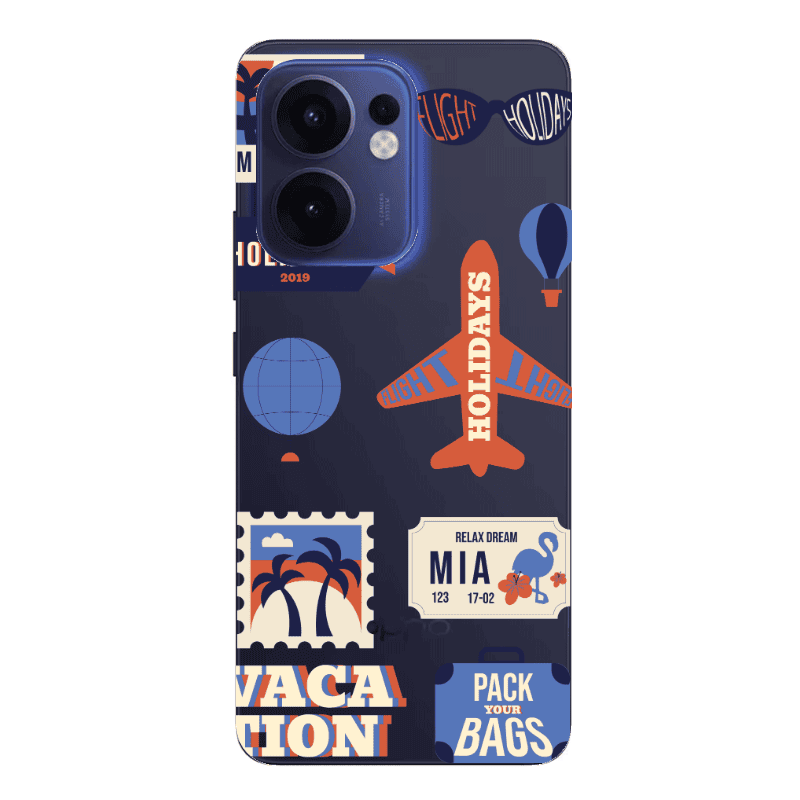 Oppo Reno13 FS Vacation Transparent Silicone TPU Θήκη
