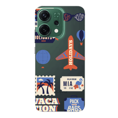 Oppo RENO 14 Vacation Transparent Silicone TPU Θήκη