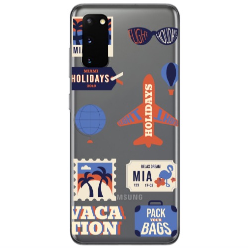 Samsung S20 Vacation Transparent Silicone TPU Θήκη