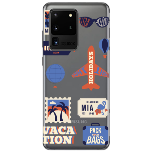 Samsung S20 Ultra Vacation Transparent Silicone TPU Θήκη
