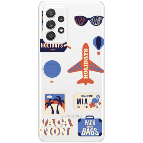 Samsung A53 Vacation Transparent Silicone TPU Θήκη