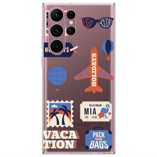 Samsung S22 Ultra Vacation Transparent Silicone TPU Θήκη