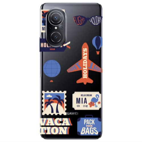 Huawei Nova 9 SE Vacation Transparent Silicone TPU Θήκη