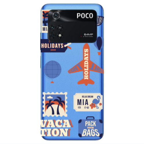 Xiaomi Poco M4 Pro 4G Vacation Transparent Silicone TPU Θήκη