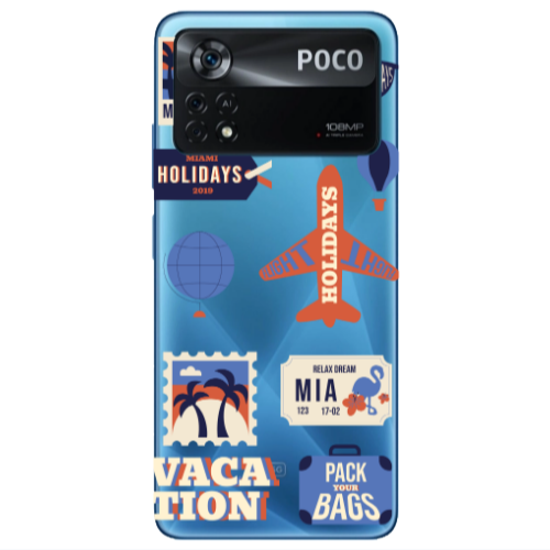 Xiaomi Poco X4 Pro Vacation Transparent Silicone TPU Θήκη
