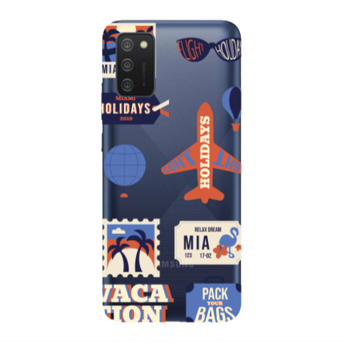 Samsung A03S Vacation Transparent Silicone TPU Θήκη