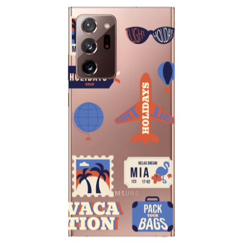 Samsung Note 20 Ultra Vacation Transparent Silicone TPU Θήκη