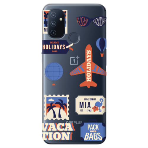 Oneplus Nord 100 Vacation Transparent Silicone TPU Θήκη