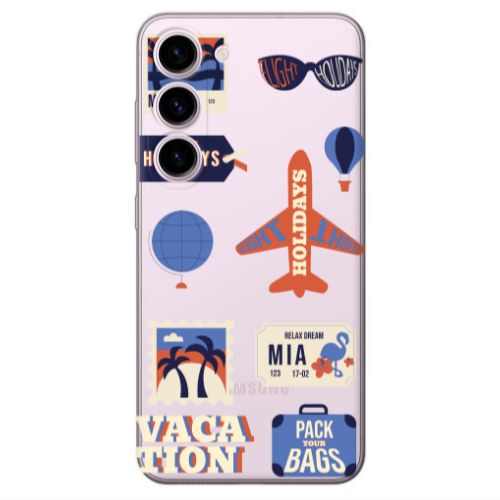 Samsung S23 Plus Vacation Transparent Silicone TPU Θήκη