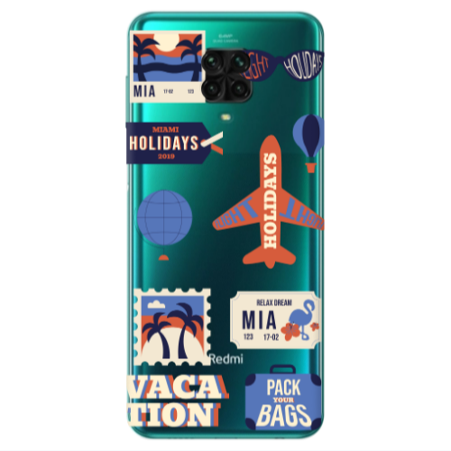Xiaomi Redmi Note 9S Vacation Transparent Silicone TPU Θήκη