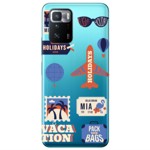 Xiaomi Poco X3 GT Vacation Transparent Silicone TPU Θήκη