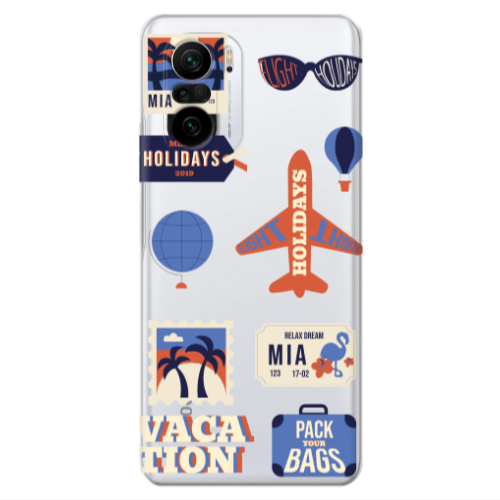 Xiaomi Poco F3 Vacation Transparent Silicone TPU Θήκη