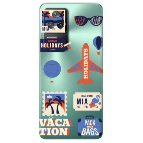 Xiaomi Poco F4 Vacation Transparent Silicone TPU Θήκη