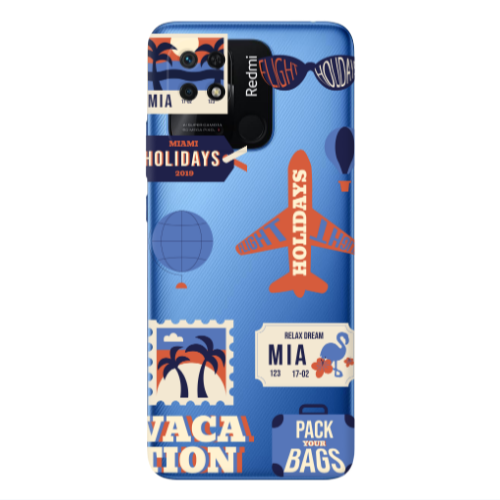 Xiaomi Poco C40 Vacation Transparent Silicone TPU Θήκη