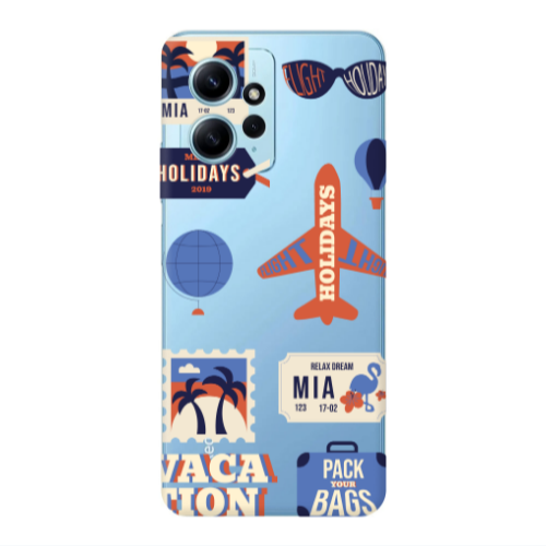 Xiaomi Redmi Note 12 4G Vacation Transparent Silicone TPU Θήκη
