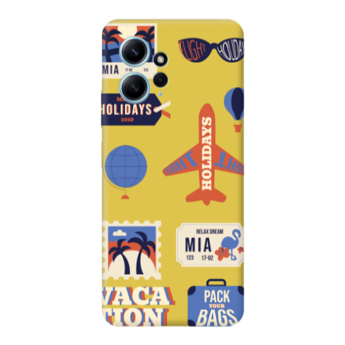Xiaomi Redmi Note 12 4G Vacation Yellow Colored Silicone TPU Θήκη