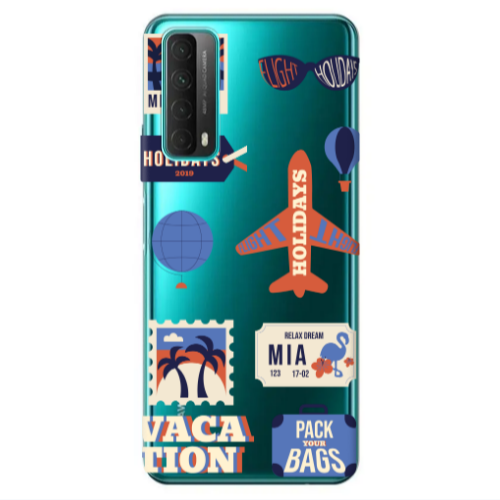 Huawei P Smart 2021 Vacation Transparent Silicone TPU Θήκη