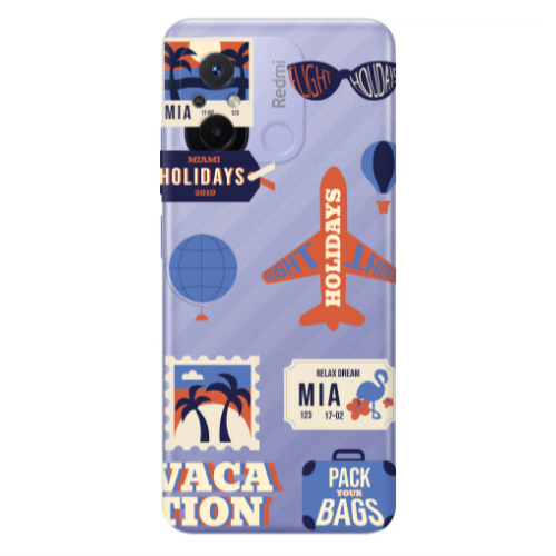 Xiaomi Redmi 12C Vacation Transparent Silicone TPU Θήκη