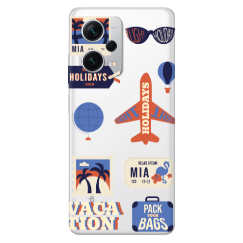 Xiaomi Redmi Note 12 5G Vacation Transparent Silicone TPU Θήκη