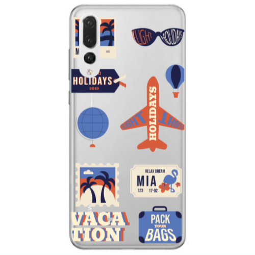 Huawei P20 Pro Vacation Transparent Silicone TPU Θήκη