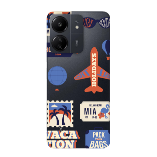 Xiaomi Redmi 13C Vacation Transparent Silicone TPU Θήκη