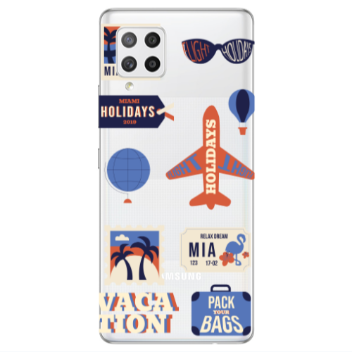 Samsung A42 5G Vacation Transparent Silicone TPU Θήκη