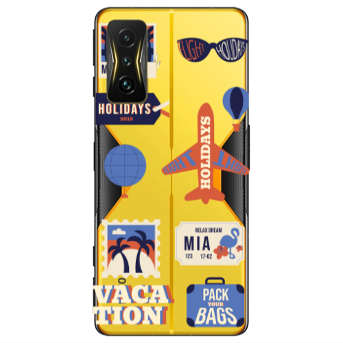Xiaomi Poco F4 Gt Vacation Transparent Silicone TPU Θήκη