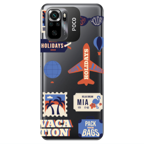Xiaomi Poco M5 s Vacation Transparent Silicone TPU Θήκη