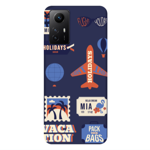 Xiaomi Redmi Note 12s Vacation Dark blue Colored Silicone TPU Θήκη
