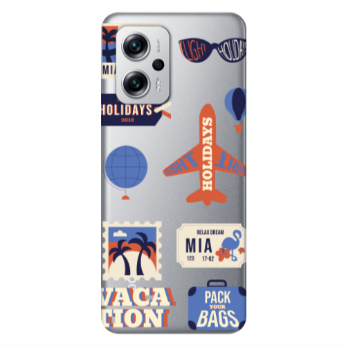 Xiaomi Poco X4 GT Vacation Transparent Silicone TPU Θήκη