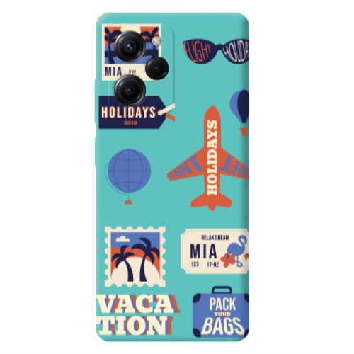 Xiaomi Poco X5 Pro Vacation Turquoise Colored Silicone TPU Θήκη