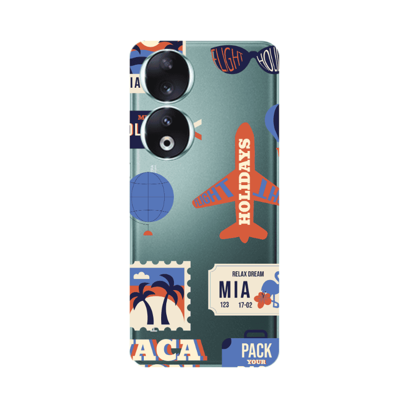 Honor 90 5G Vacation Transparent Silicone TPU Θήκη
