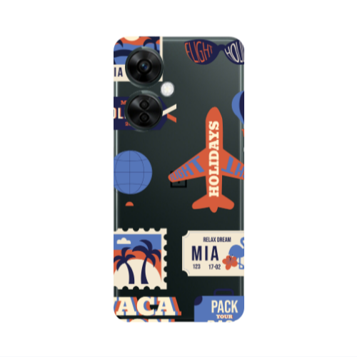 Oneplus Nord CE 3 Lite 5G Vacation Transparent Silicone TPU Θήκη