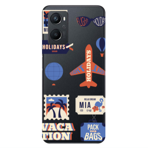 Oppo A 96 Vacation Transparent Silicone TPU Θήκη