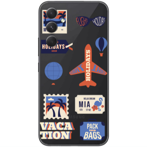 Samsung Galaxy A25 Vacation Transparent Silicone TPU Θήκη