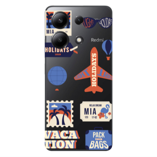 Xiaomi Redmi Note 13 4G Vacation Transparent Silicone TPU Θήκη