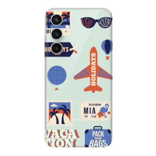 Samsung S24 Plus Vacation Transparent Silicone TPU Θήκη