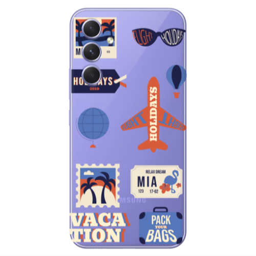 Samsung A55 Vacation Transparent Silicone TPU Θήκη