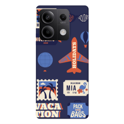 Xiaomi Redmi Note 13Pro 5G Vacation Dark blue Colored Silicone TPU Θήκη