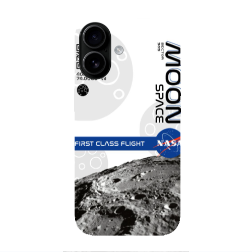 Apple Iphone 16 plus Moon Space Transparent Silicone TPU Θήκη