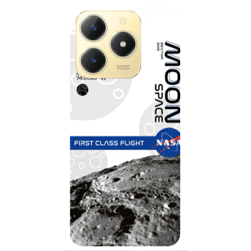 Realme C61 Moon Space Transparent Silicone TPU Θήκη