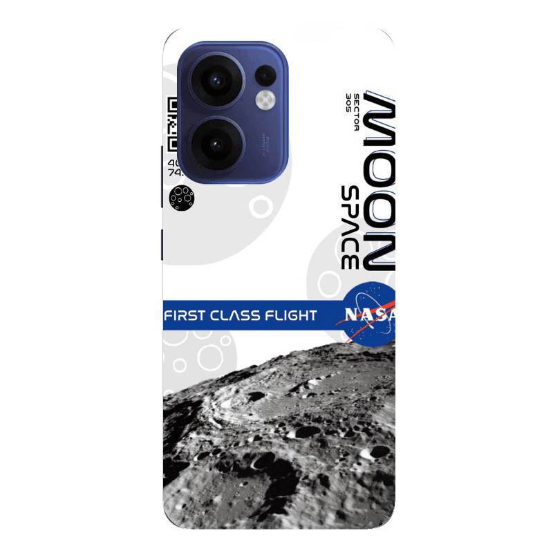 Oppo Reno13 FS Moon Space Transparent Silicone TPU Θήκη