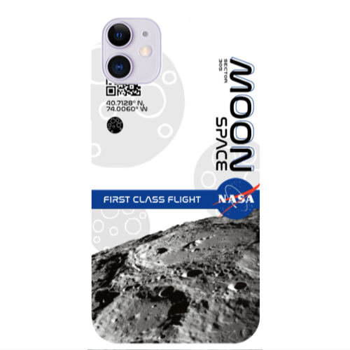 Apple iPhone 11  Moon Space Transparent Silicone TPU Θήκη