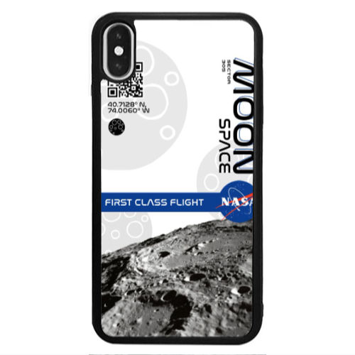 Apple iPhone X Moon Space Black Glossy Θήκη