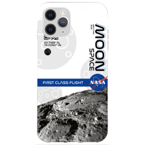Apple iPhone 13 Pro Max Moon Space Transparent Silicone TPU Θήκη