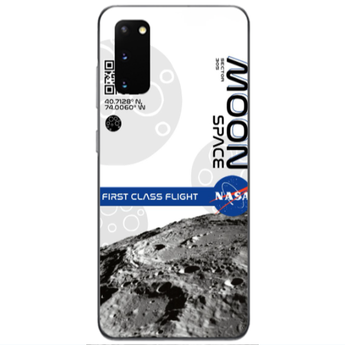 Samsung S20 Moon Space Transparent Silicone TPU Θήκη