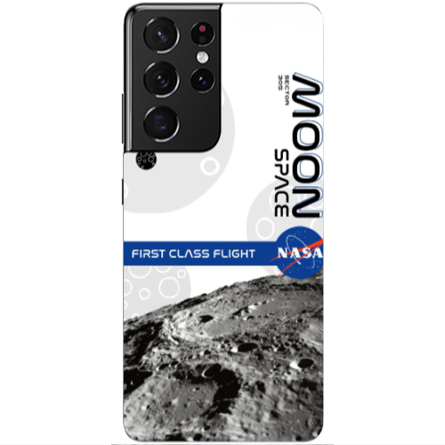 Samsung S21 Ultra Moon Space Transparent Silicone TPU Θήκη